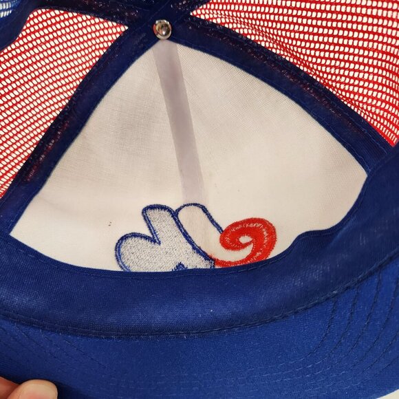 Montreal Expos Ted Fletcher Trucker Hat Vtg Embroidered - Picture 11 of 11